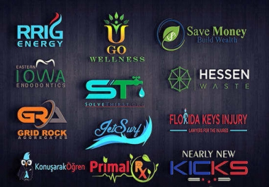 I WILL DESIGN BEAUTIFUL AND ATTRACTIVE LOGOS FOR YOU IN 6 HRS