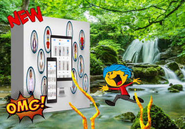 Add your image or product to mock up item and then to scenery background