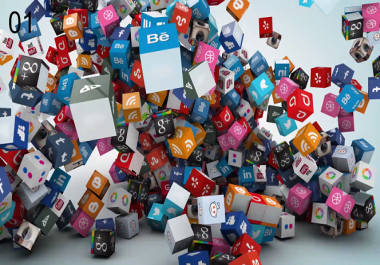 Create 2 Social Network Logo Reveal Animation out of 4