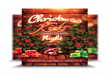 I will design easter and christmas flyers or posters