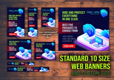 I will design creative and professional banner ads for youtube,  adsense,  google Ads,  adroll
