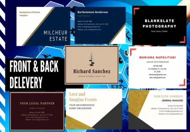 I wil design creative business card within 24 hours Express delivery