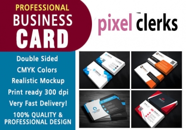 I will do business card design with 2 concepts