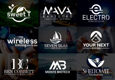 I will do modern minimalist typography logo design