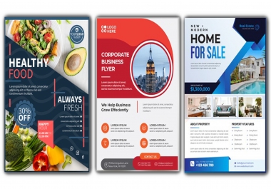I will design a professional flyer design for your business promote