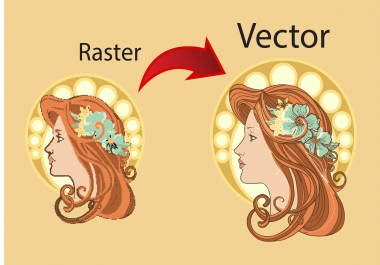 I will redraw or trace your low quality graphic