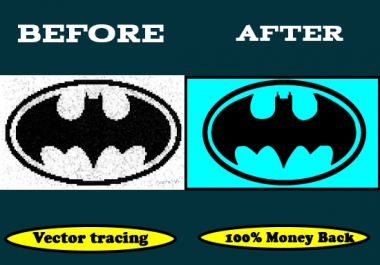 i will do vector tracing,  vectorize,  recreate image,  image to vector