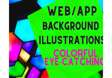 I will draw flat illustrations for web/app and other