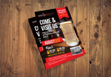 I can design modern flyer and poster