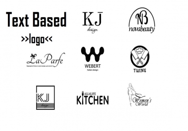 i am expert in name text based letters logo for personal branding