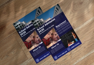 I will design a flyer,  poster,  template in different concepts.