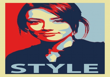 create your portrait in Obama Hope Poster Style