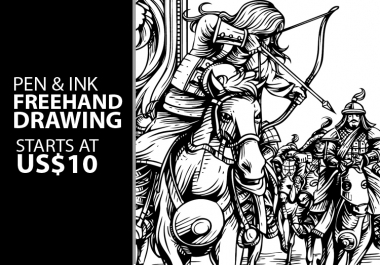 Inked Detailed Drawing