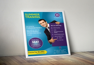 I can design professional Poster as per your requirement in