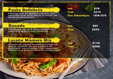Design Restaurant Menu For You